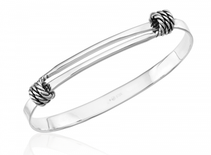 Ed Levin Knot-i-cal Signature Sterling Silver Bracelet
