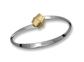Ed Levin Love Knot Bracelet Sterling Silver & Gold Bracelet