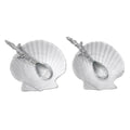 Mariposa Ceramic Scallop and Spoon Set