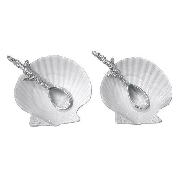 Mariposa Ceramic Scallop and Spoon Set