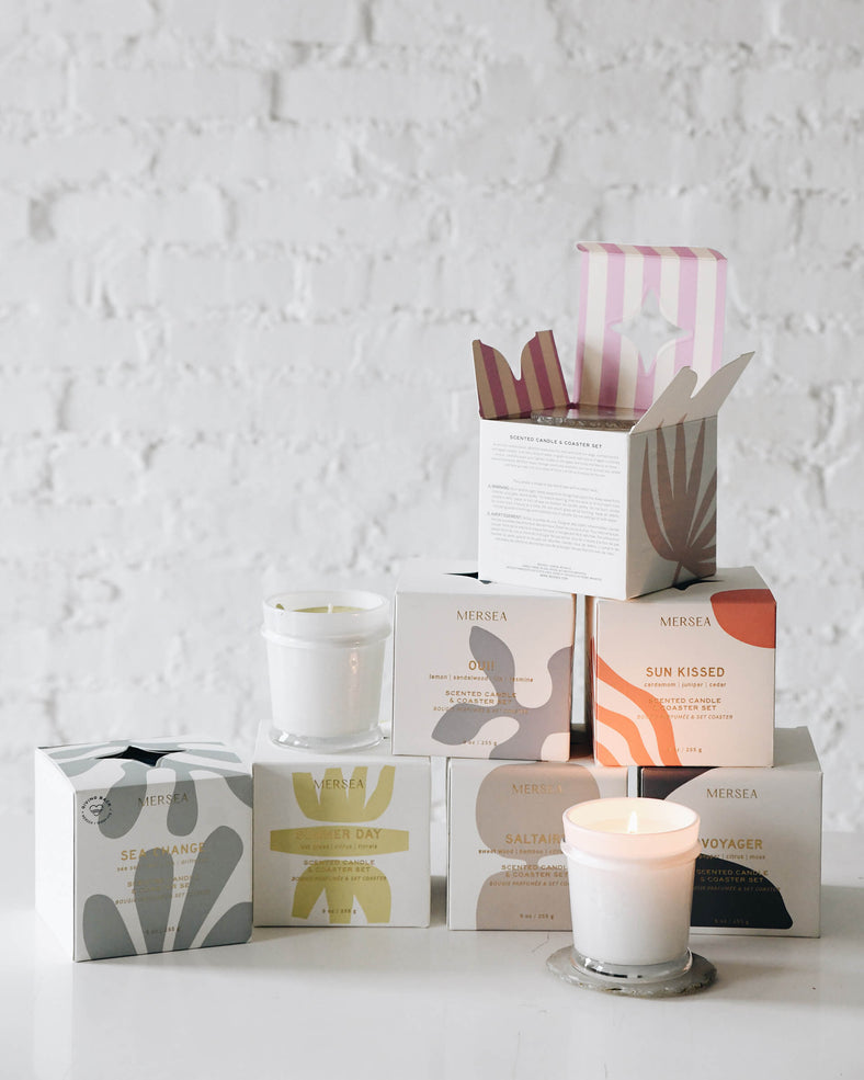 Mer Sea Coaster Candle