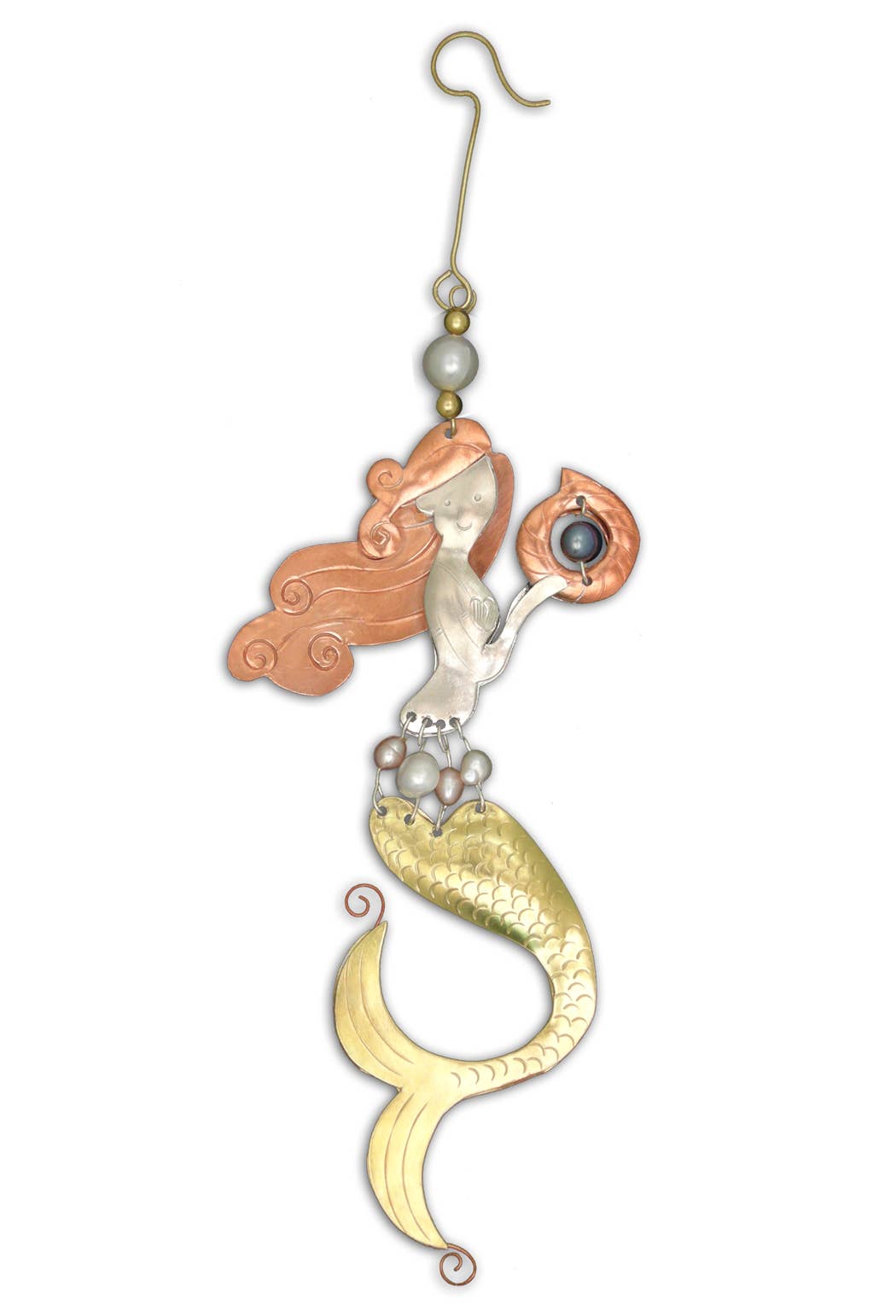 Pilgrim Imports Mermaid with a Pearl Ornament