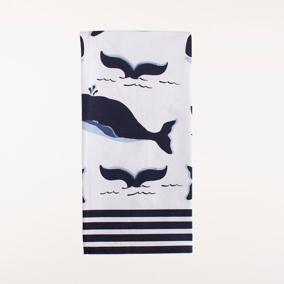 Shard Blue Whale Kitchen Towel