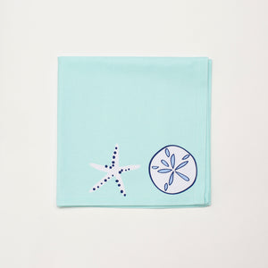 Shard Aqua Shells Napkin