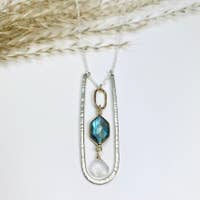 Laura J Moonbeam Queen Necklace With extender