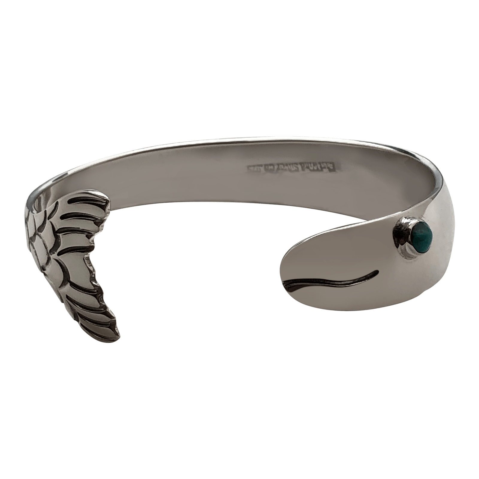 East Wind Fish Cuff with turquoise eye