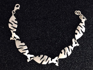 East Wind Abstract Sterling Fish Bracelet