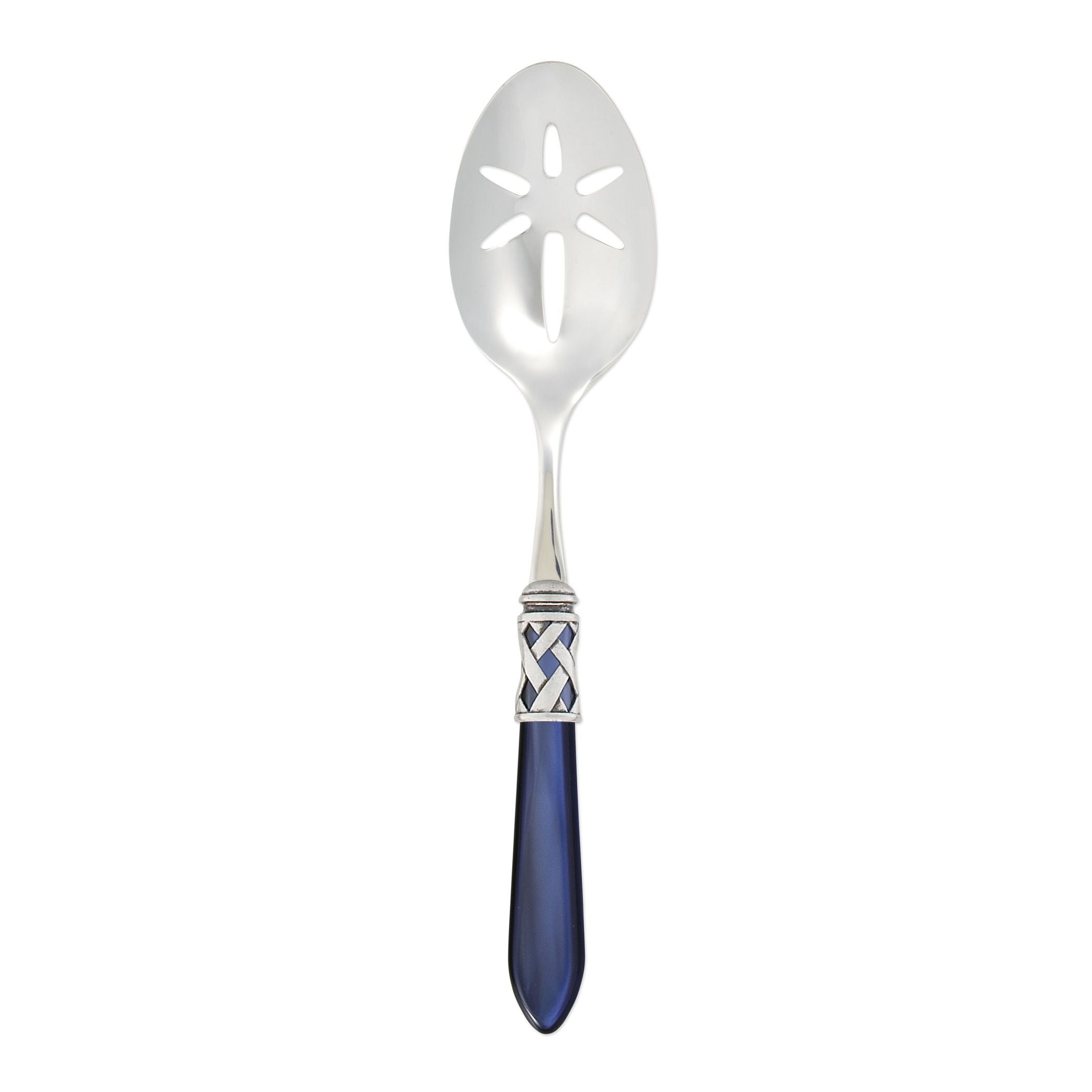 Vietri Aladdin Antique Blue Slotted Spoon