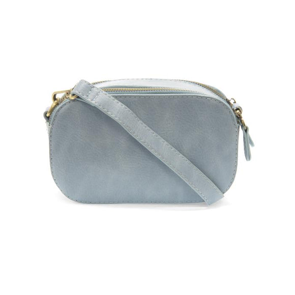 Joy Susan Layne Double Zip Mini Wedgewood blue Camera Crossbody