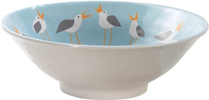 Merritt 11.5" Round melamine Seagulls Serving Bowl