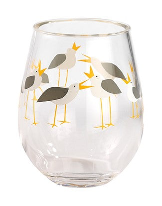 Merritt Seagulls Stemless Glass