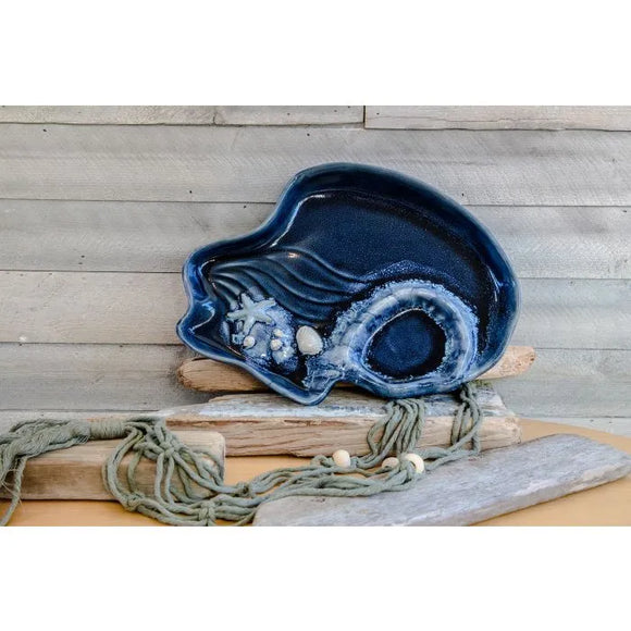 Mussels & More Blue Nautical Dip Platter