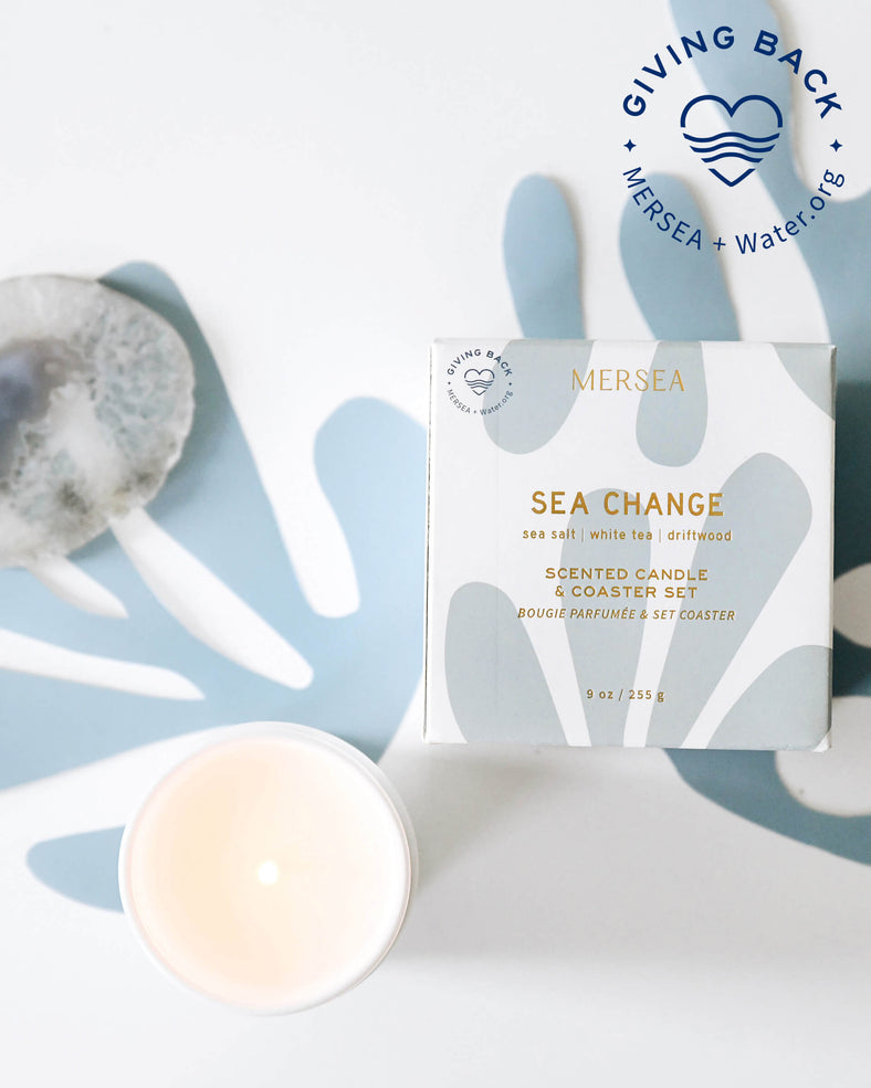 Mer Sea Coaster Candle