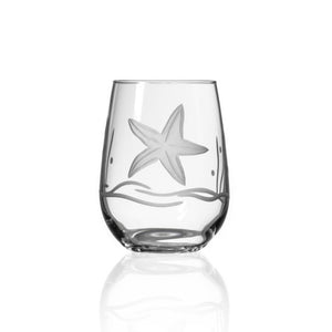 Rolf Starfish Stemless Wine Glass