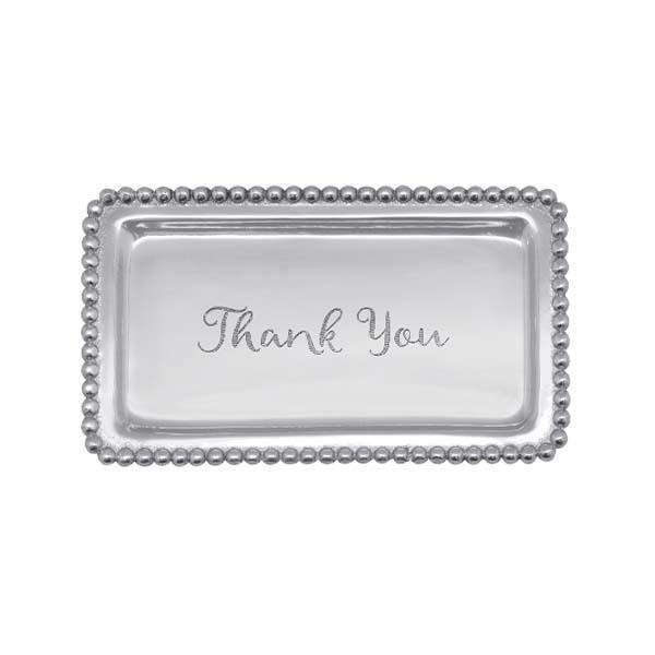 Mariposa "Thank You"  Beaded Statement Tray